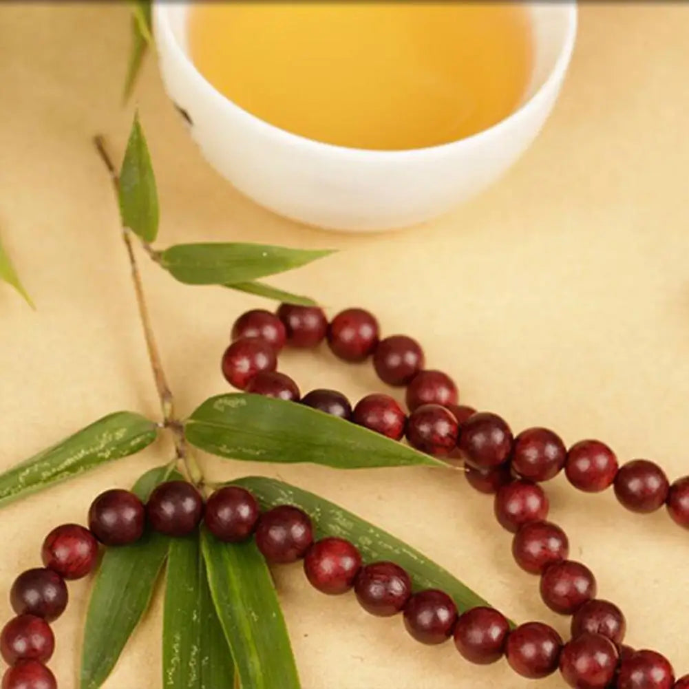 6mm Sandalwood 108 Bead Mala Bracelet, Buddhist Meditation Prayer Wrap Bangle