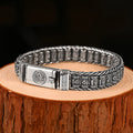 Retro Six-Character Mantra Rotating Prayer Bead Bracelet, Handmade Lucky Buddhist Jewelry